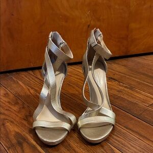 Vince Camuto Gold Strappy Heels